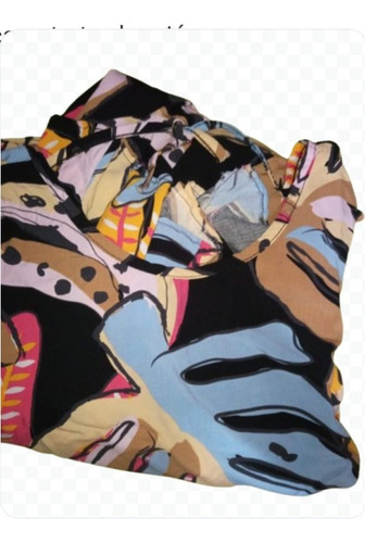 Vestido Fibrana Talle Grande Especial Xl Estampa Oferta