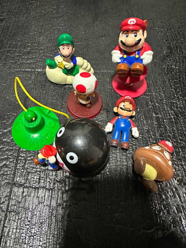 Lote Figuras Súper Mario Bros Vintage Colección 1989