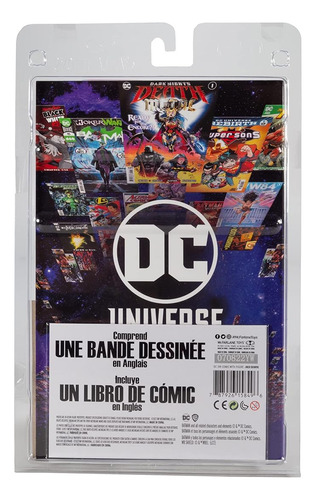 Mcfarlane Figura 3 Joker Con Comic En Inglés.