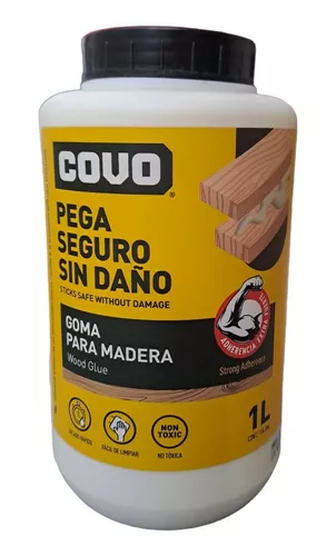 Pega Pegamento Cola Para Madera Carpintería Marca Covo 1l