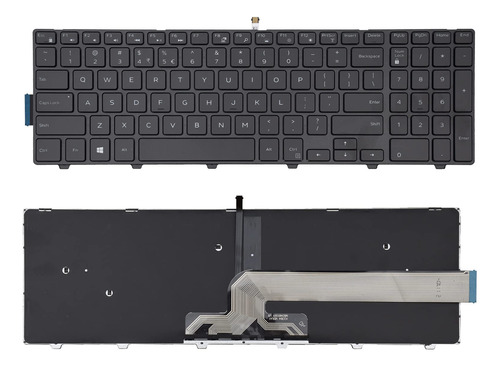 Teclado Usa Retroiluminado Para Dell Inspiron 15 5000 Series