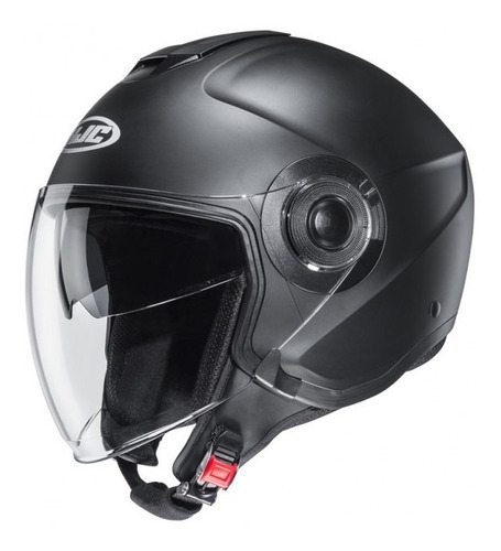 Casco Abierto Moto Hjc I40 Negro Mate Lentes Incluidos