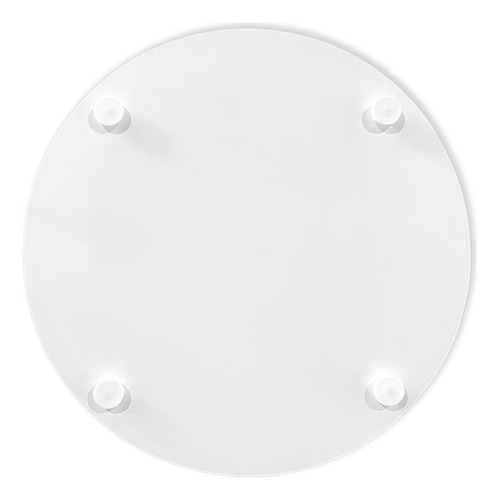 Kit C/ 4 Tabuleiros Em Mdf 6mm 20cm Bolos Tortas Confeitaria Cor Branco