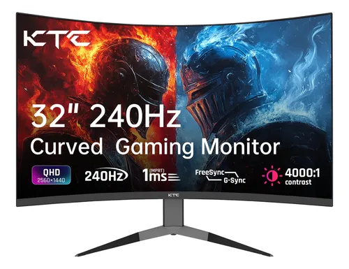 Monitor Curvo De 32 Para Juegos H32s25e 240hz, 2k 1440p, 1