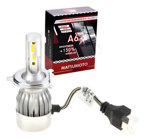Kit Ampolletas Led H4 7600lm A6+