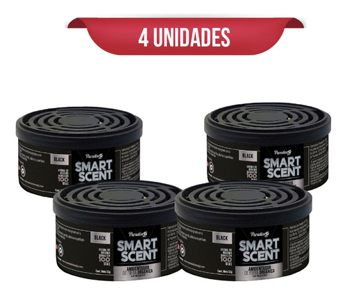 Ambientador Smart Scent 100 Dias Black X4 Und