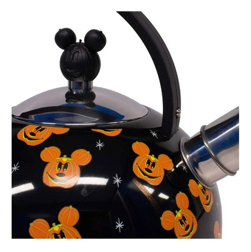 Tetera Disney Mickey Mouse Calabaza Halloween 2.5 Litros Color Negro