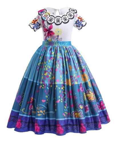 Imagem 5 de 10 de Fantasia Infantil Vestido Encanto Mirabel Família Madrigal