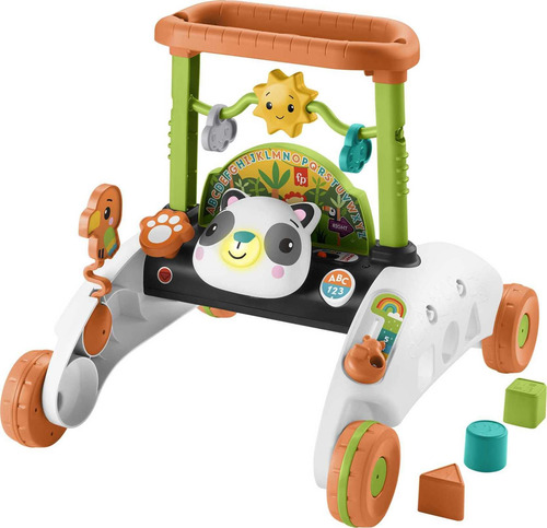Andador Doble Panda Para Bebés Con Bloques Educativos Color