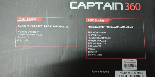 Cooler Cpu Gamer Storm Captain 360, Water Cooling, Deepcool