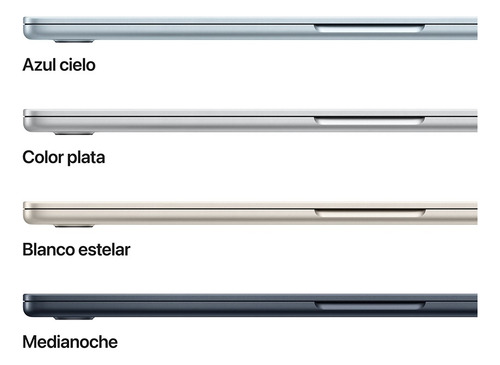 Macbookair 15 M4 Cpu 10 Gpu 10 - 16gb Ssd 512gb Azul Cielo