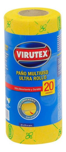 Paño Multiuso Ultra X20 Ultra Absorbente  Amarillo Virutex