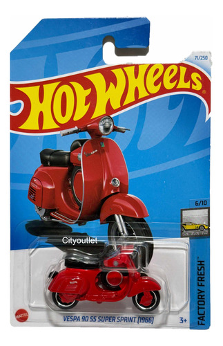 Hot Wheels 2024 Vespa 90 Ss Super Sprint (1996) 71/250