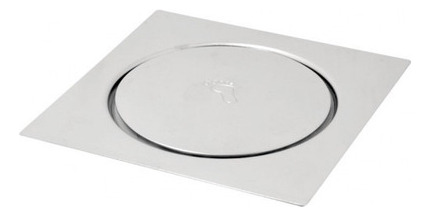 Ralo Click Inteligente Em Inox 10x10 Cm Luxo