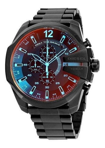 Reloj Diesel Hombre Dz4318 Nuevo Original Negro Iridiscente