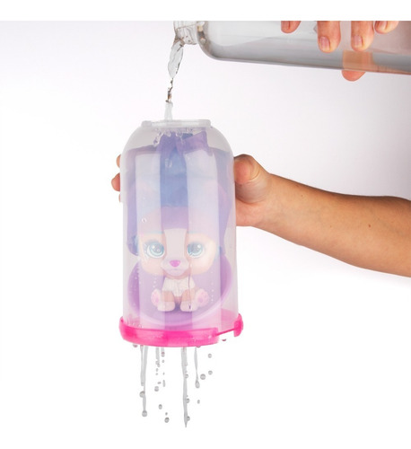 Imagen 3 de 10 de Vip Pets Mascotas Sorpresa Botella Con Pelo Serie 2 Glitter