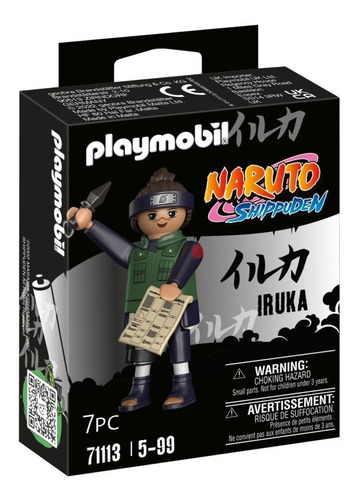 Figuras Para Armar Playmobil Naruto Iruka 7 Piezas