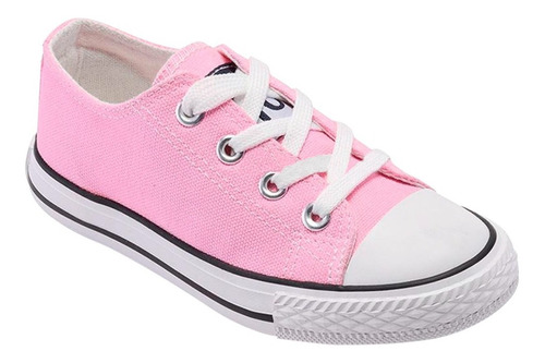 Zapatilla Infantil De lona Urbana Casual Rosa Silver 7194