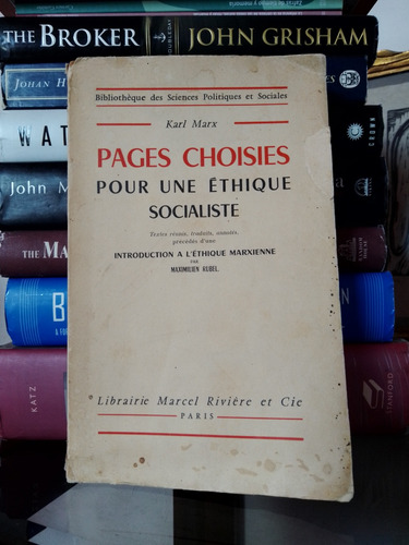 Páginas Seleccionadas: Para Una Ética Socialista (francés) 
