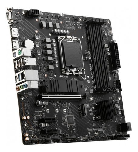Tarjeta Madre Msi, Pro B760m-p Ddr4, Micro-atx, Hdmi, 128 Gb