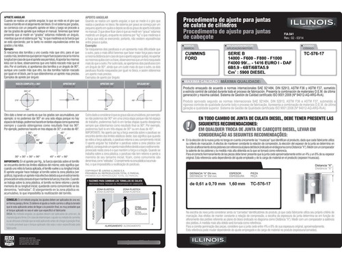 Jogo Juntas Superior Ford F1000 5.9 12v (c/ret.)