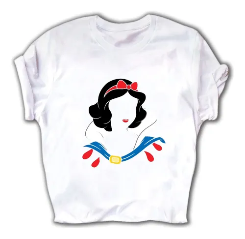 Playera De Princesa Silueta Blanca Nieves Cuotas sin inter s