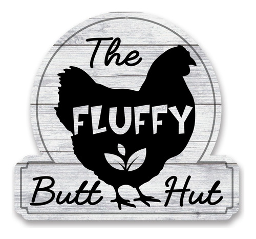 The Fluffy Butt Hut - Decoración De Pollo De Pvc Para Granja