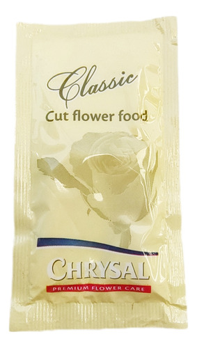 Alimento Para Flores Chrysal Classic 100 Pcs 10g C/u