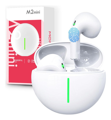 Morejoy M2 Mini Auricular Inalámbrico Medio Intrauditivo Blu