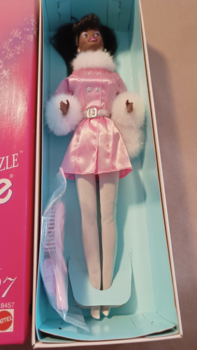 Muñeca Barbie Winter Dazzle 1997 Aa Afroamericana (Usado)
