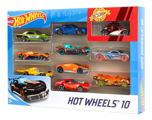 Set De 10 Carros Hot Wheels Surtido Para Niños 