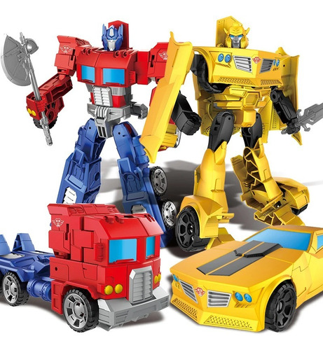 Figura De Acción Transformers  Optimus Prime Y Bumblebee