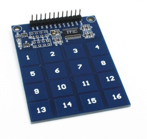 Imagen 2 de 8 de Teclado Capacitivo Con Ttp229 16 Canales Capacitivo Teclas