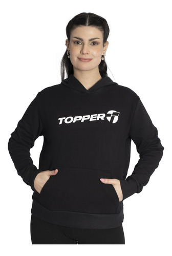 Buzo Topper Basico Mujer Moda Negro