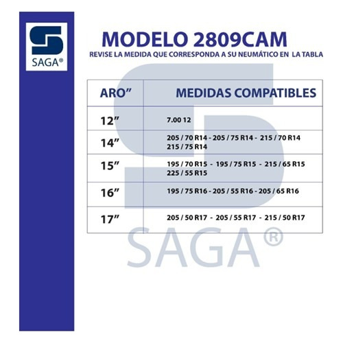 Kit Cadenas Nieve Saga® 2809 + Tensor + Cadena Líquida Nieve