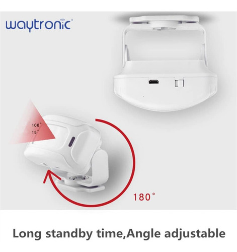 Detector De Sensor De Movimiento Pir Inalámbrico, Timbre De