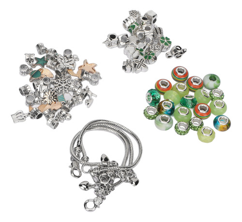 Kit De Pulseras Diy Para Hacer Abalorios De Colores Básicos