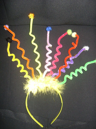 Tiara Con Resortes Fluo ! 10 X $ 350