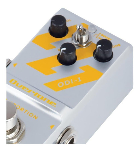 Pedal Para Guitarra Distorção Overtone Odi-1 Cor Prateado