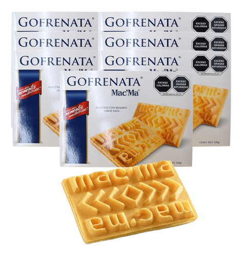 Gofrenata Rellena Nata 11 Caja 320g C/u Wafer Galleta Mac Ma