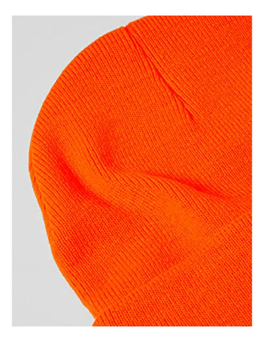 Gorro De Punto Carhartt Con Puños Para Hombre, Naranja Brill