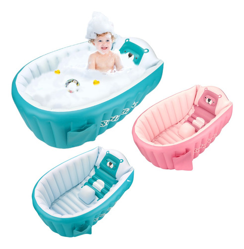 Bañera Inflable Portatil Plegable Piscina Para Bebe Fina