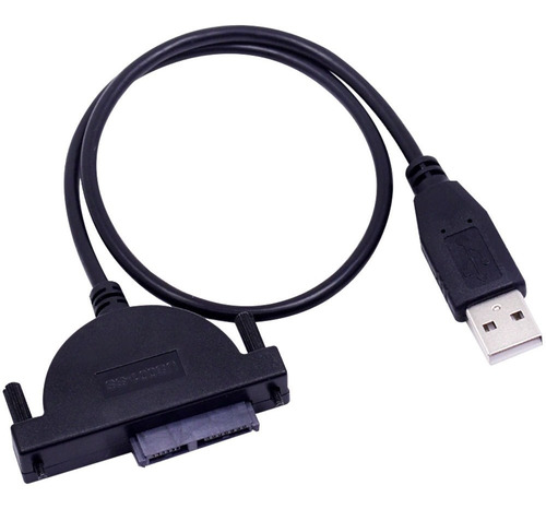 Cable Slim Sata De 7 + 6 Pines A Usb Para Lectoras Cd Dvd