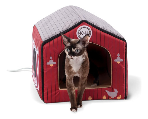 K&h Pet Products Thermo-indoor Pet House Heated Cat Bed For 