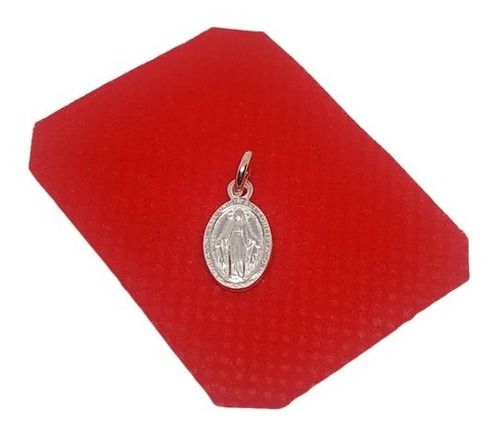 Dije Medalla Virgen Milagrosa Plata 925 Bebes Nano Min 00544