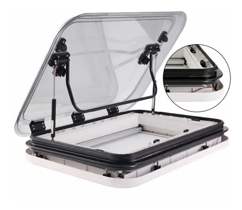 Trampilla Ventilación Techo Con Tragaluz Caravana 500x500