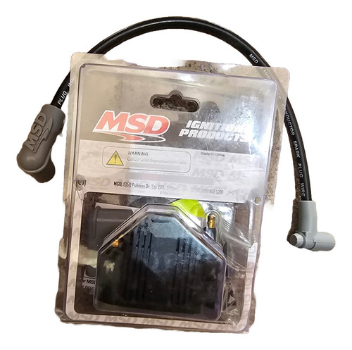 Bobina Ignición Msd Diablo Negra Alta Competición Con Cable Negra