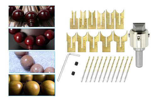 Nuevo Cuentas De Madera Esfera Herramientas 6-25 Conjunto