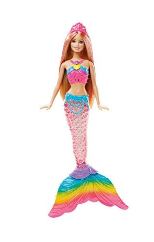 Barbie Dreamtopia Rainbow Lights Mermaid Doll, Rubia