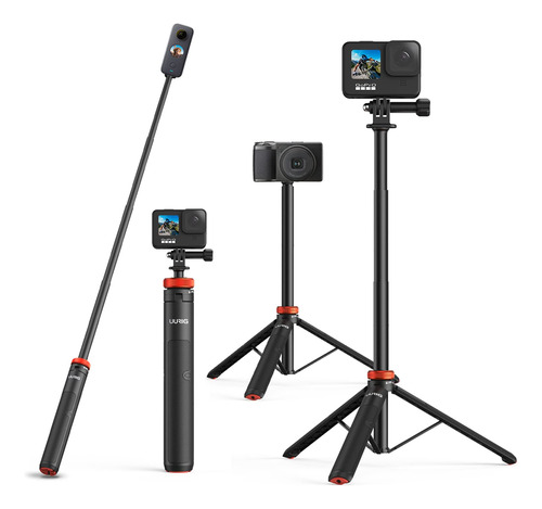 Compatible Con iPod - Uurig Extendable Selfie Stick TriPod .